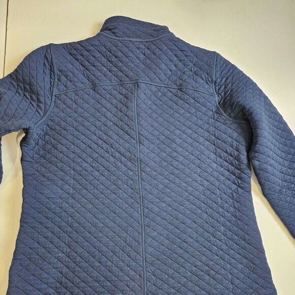 Duluth Trading Company Quilted Pullover Blue Large Pockets - Picture 2 of 10